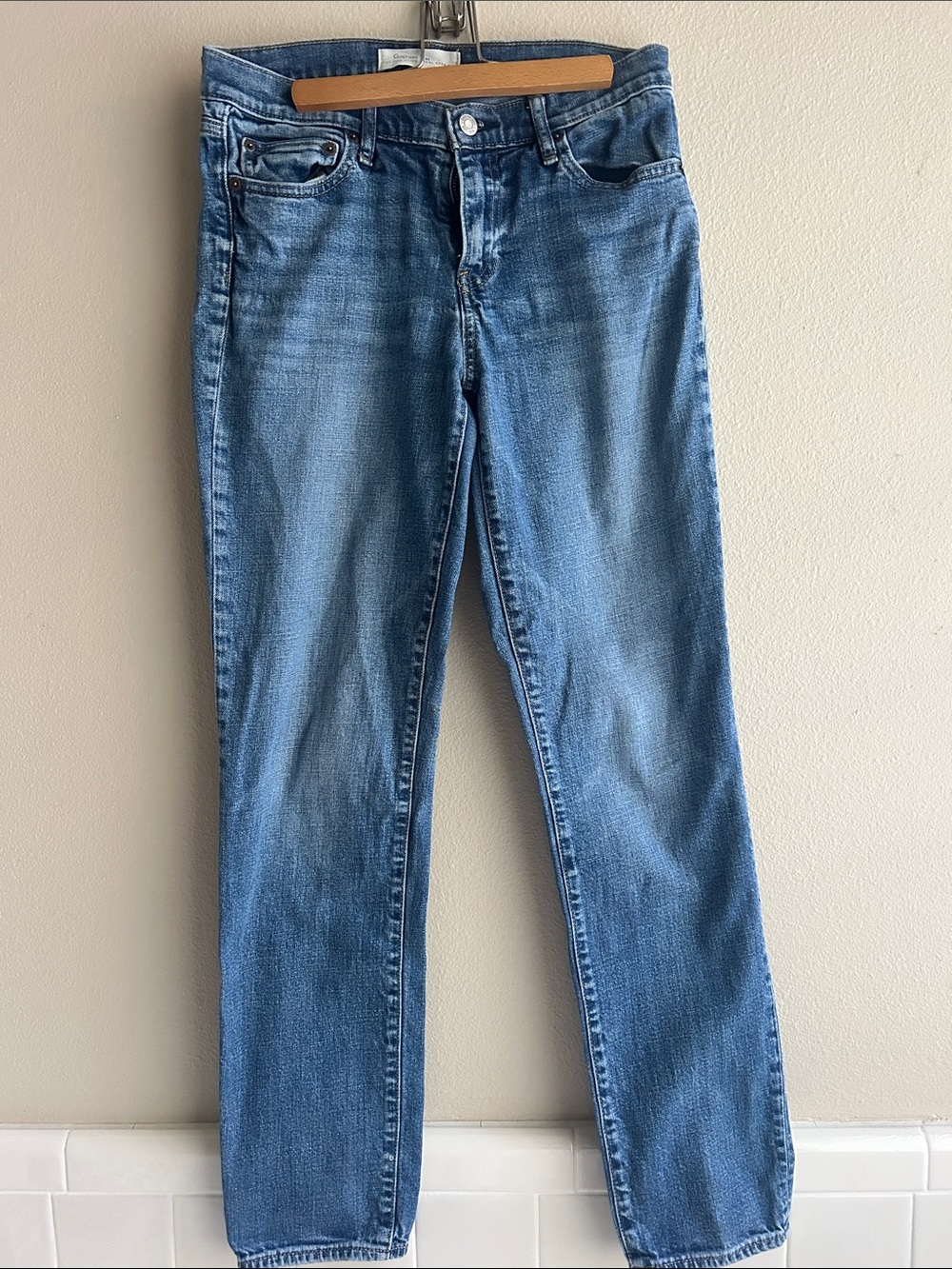 Women’s Light Blue Denim GAP For Good Straight-Leg Jeans